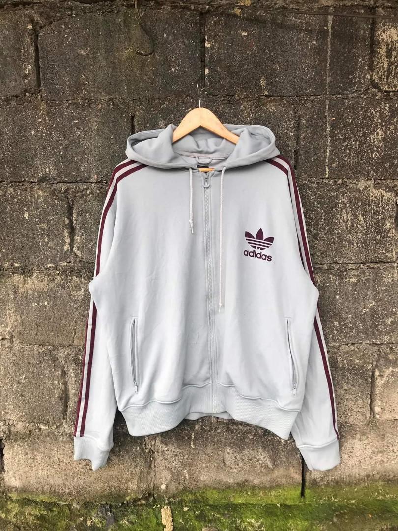 Adidas jacket with hood, Men's Fashion, Coats, Jackets and Outerwear on