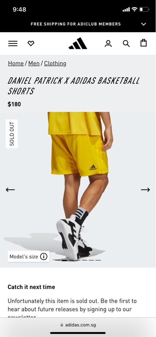 Daniel patrick 2024 shorts yellow
