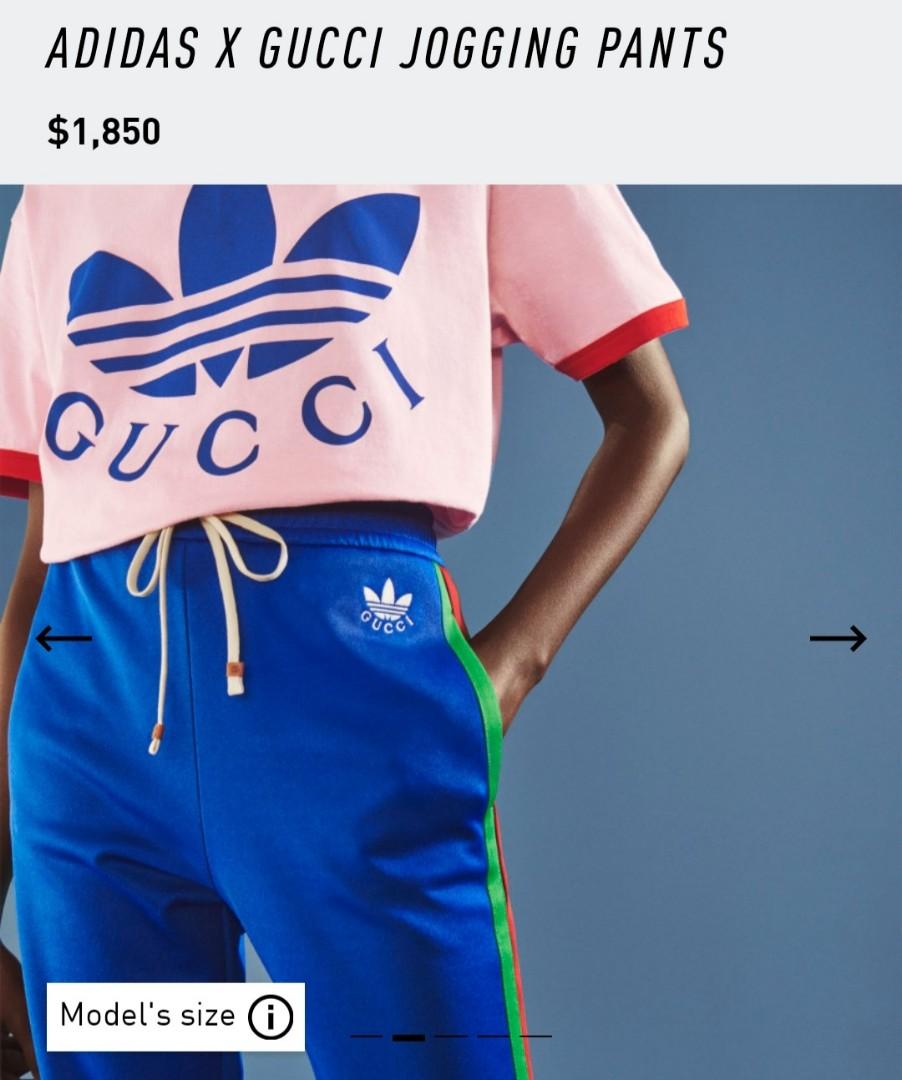Gucci x Adidas Lycra Sweatpants Blue