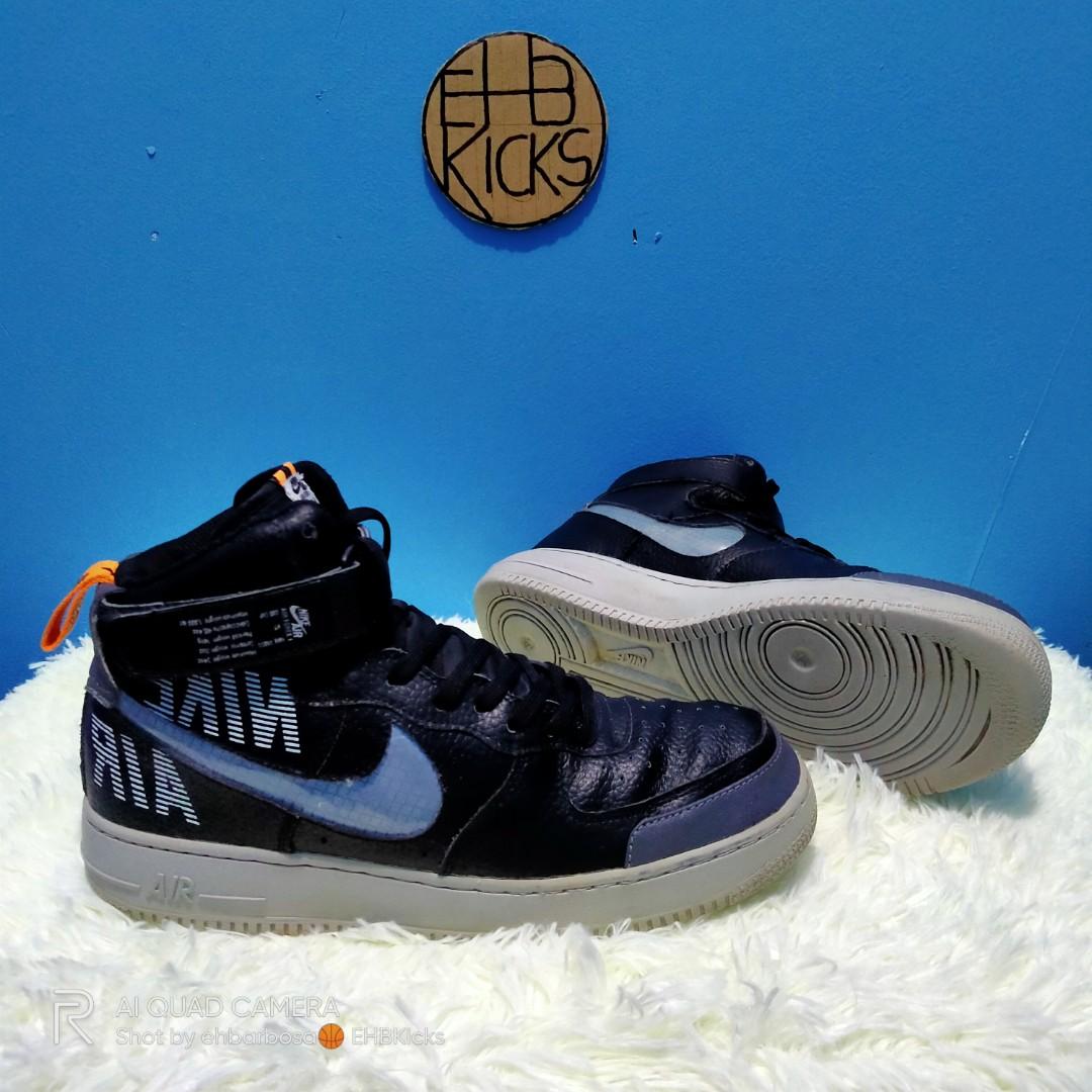 Air force 1 high under construction black discount