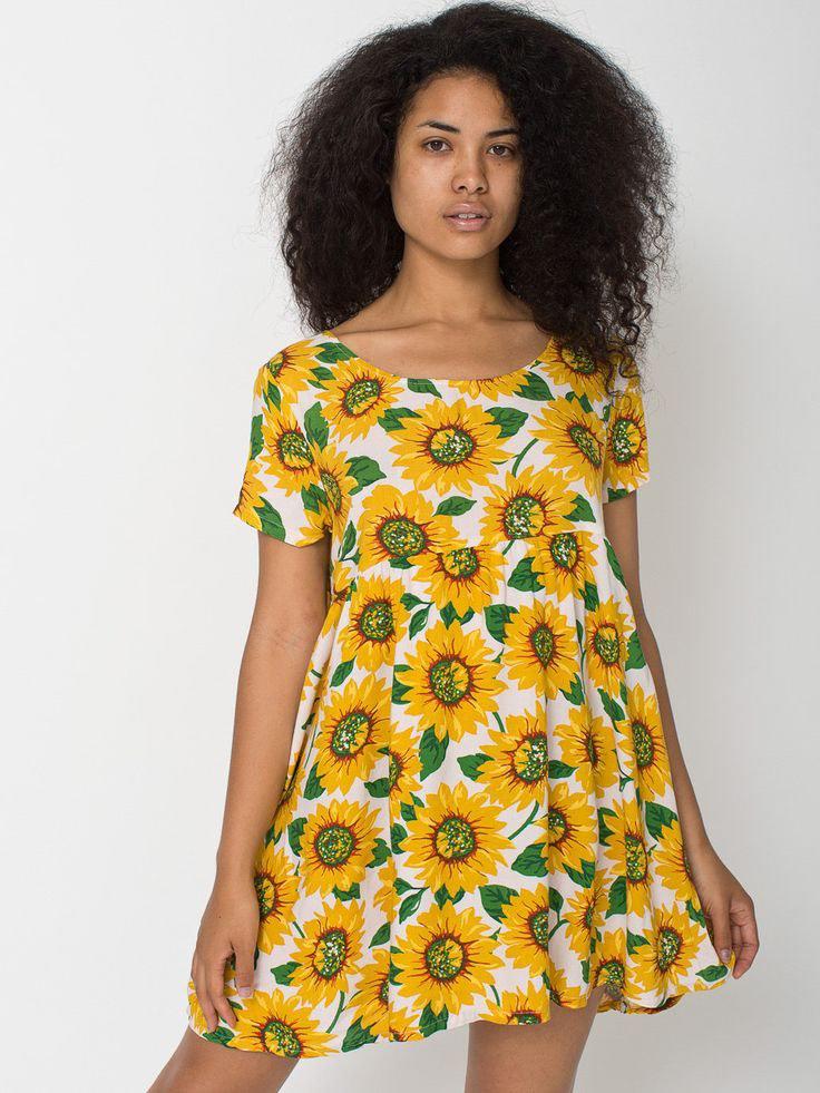 Sunflower babydoll dress top