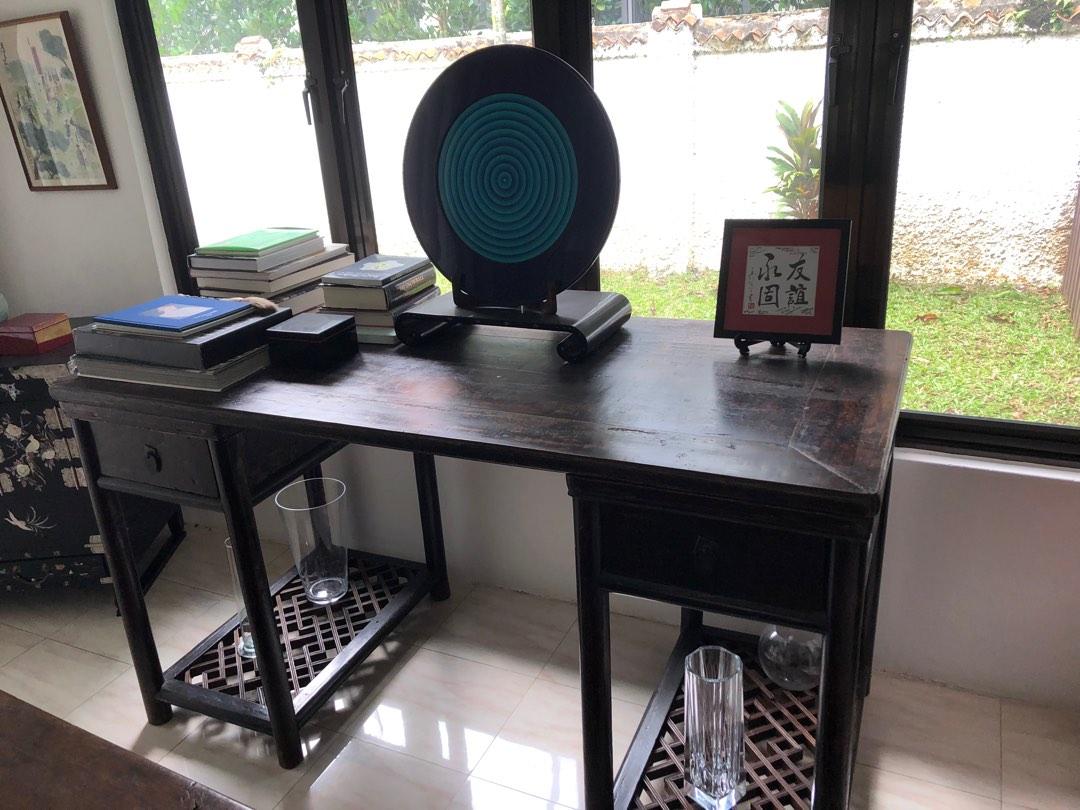 Antique Chinese 3 set writing table, Furniture & Home Living, Furniture