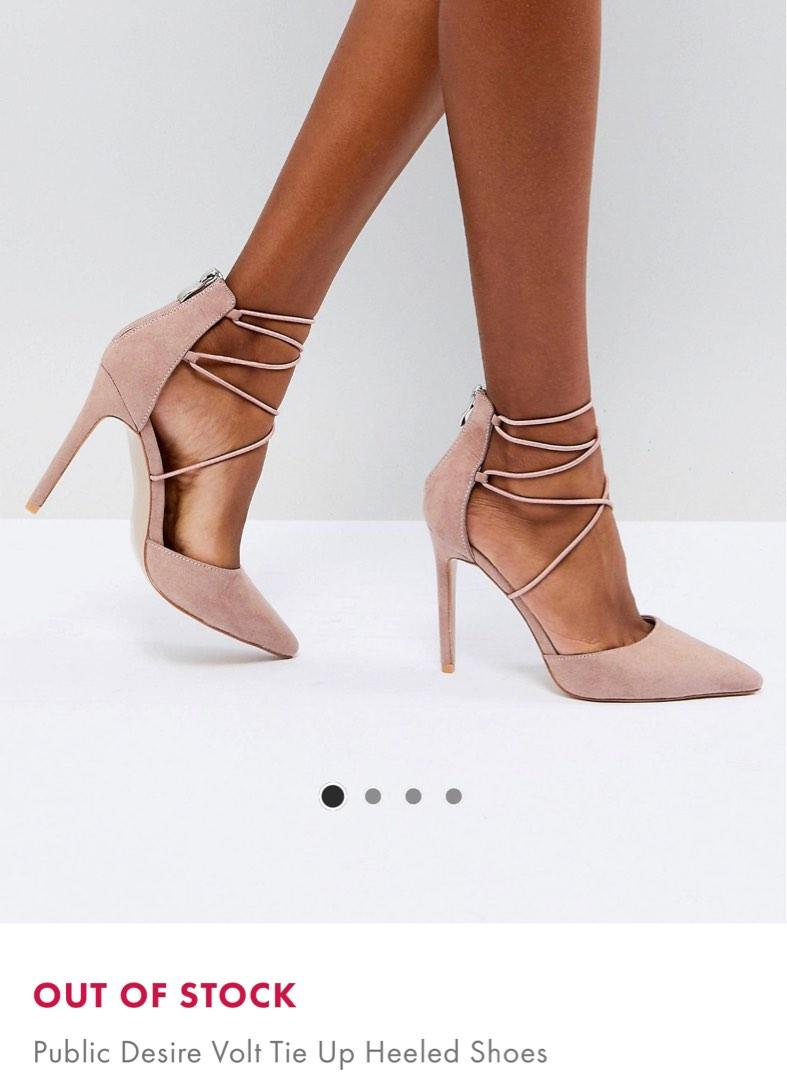 ASOS public desire nude pink heels Women s Fashion Footwear