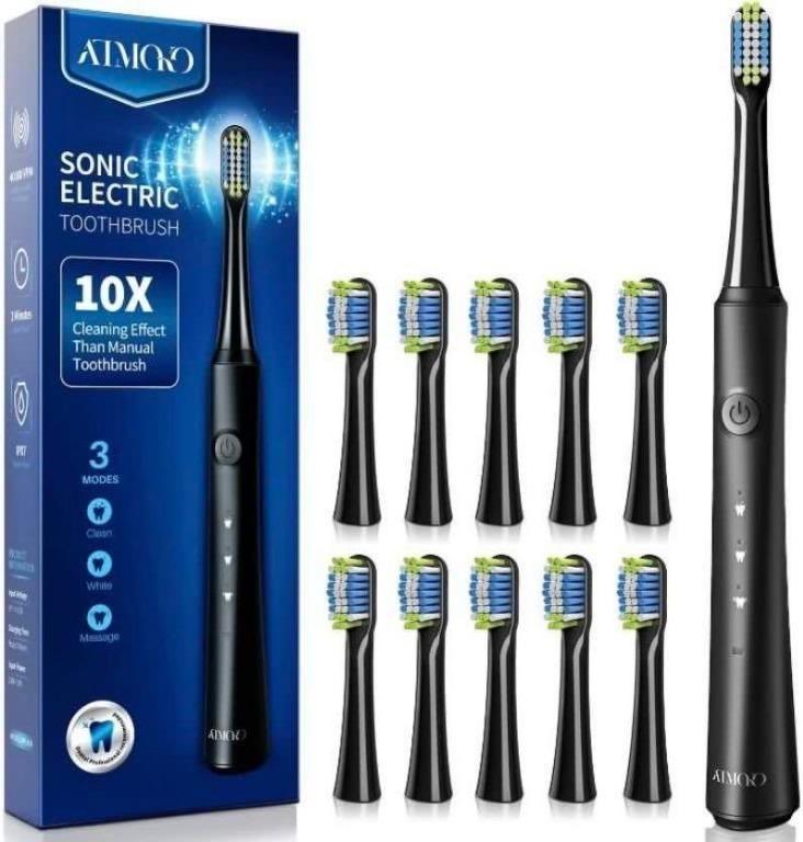 Atmoko sonic electric toothbrush 9+1 Brush Head, Beauty & Personal Care