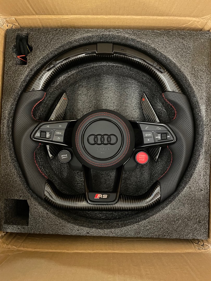 Audi TTRS/R8 style steering wheel in carbon, Car Accessories