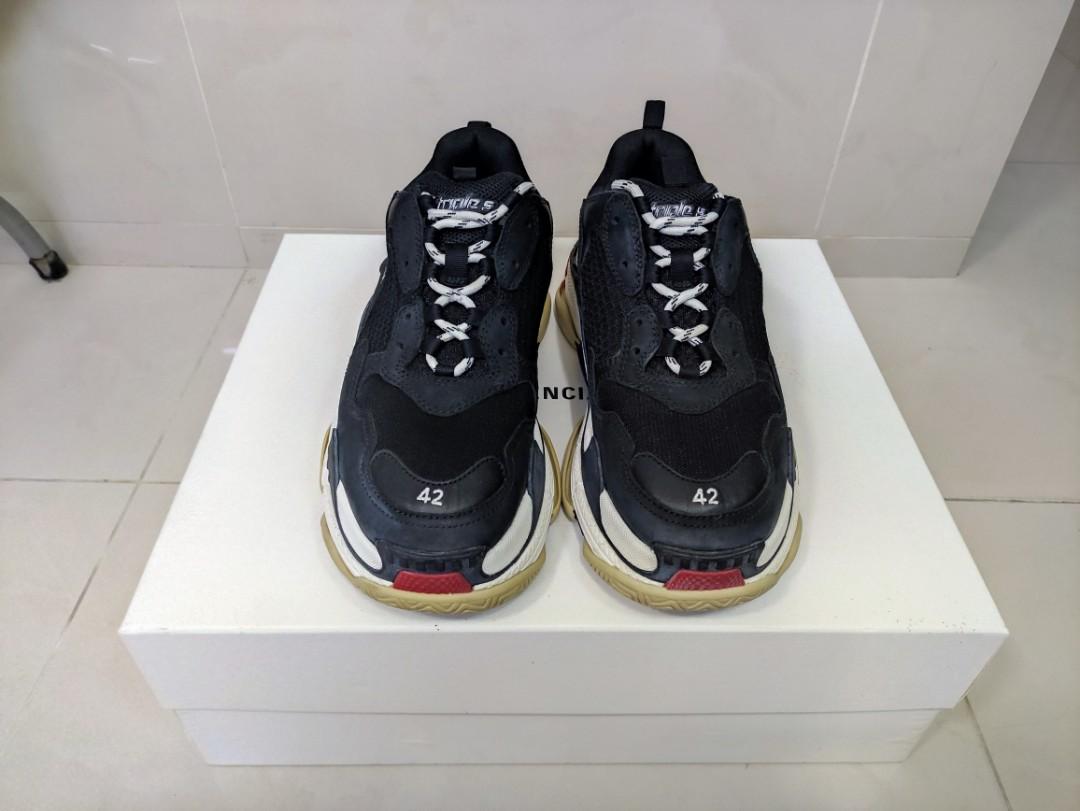 Triple s original vs fake hot sale