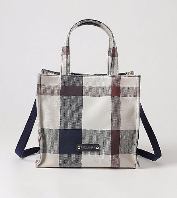 BLUE LABEL CRESTBRIDGE canvas mini square tote, Women's Fashion, Bags ...