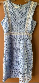 Blue lace dress