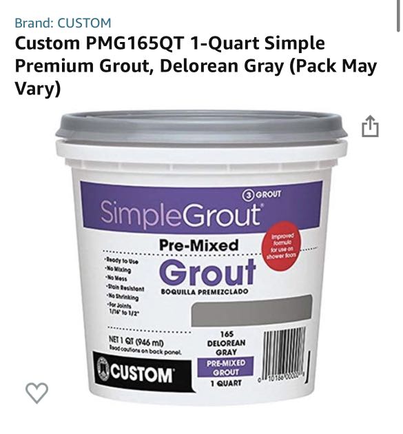 BN premixed grout specially for wet shower floor, Furniture & Home