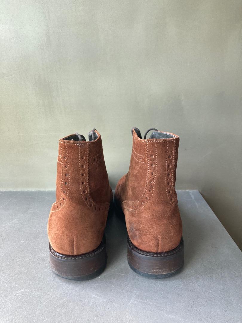 BOEMOS 意大利製造男裝麖皮boots Suede Made in Italy Brogue Shoes Alden Paraboot Red  Wing Trickers Clark's Church Edward Green Preppy Dandy Style Timeless  Design, 男裝, 鞋, 靴- Carousell