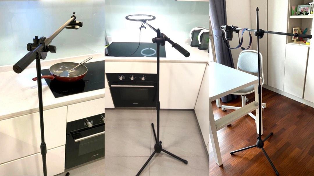 Boom Arm Extension / Top Down Tripod Stand / Professional Swivel Boom