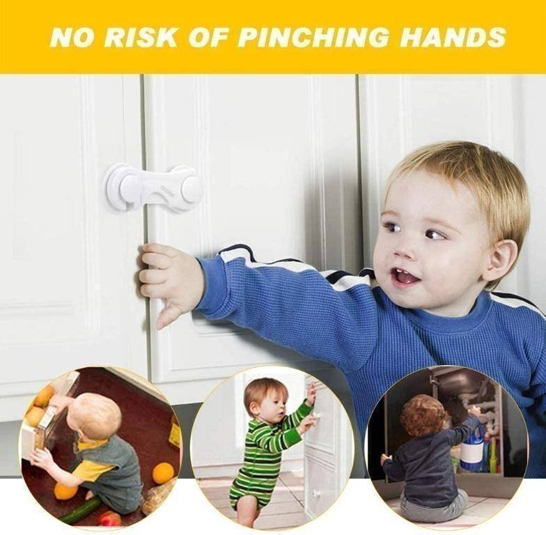 Locks, 4 Pack Child Proof Safety Locks, Baby Safety