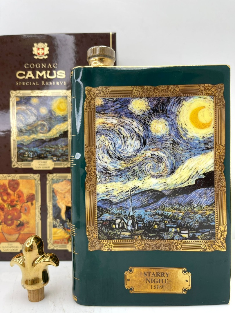 Camus Special Reserve Cognac 350ml Van GOGＨ Star Night 金花瓷樽干邑, 嘢食 嘢飲,  酒精飲料- Carousell