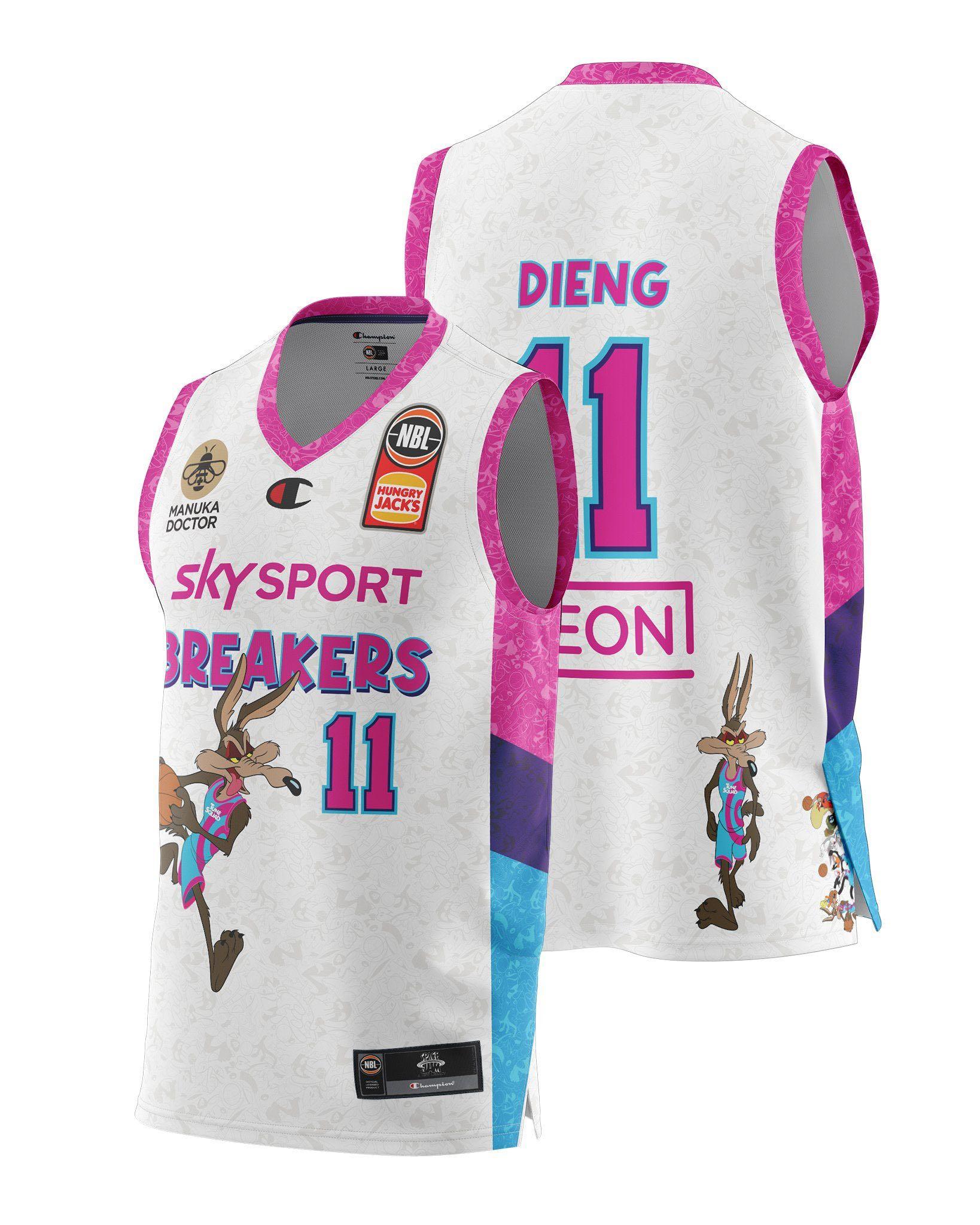Nbl New Looney Tunes Jersey Perth Wildcats Youth Kids Space Jam