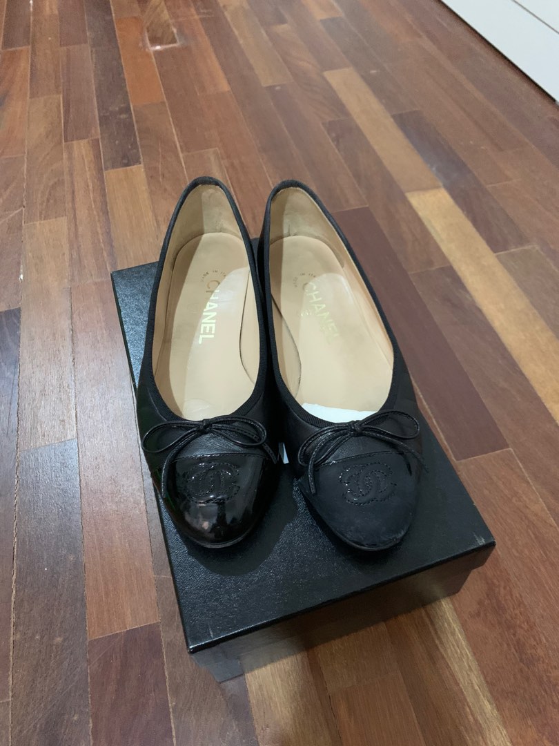 Dress Shoes Ballet Flats Ballerina Women Shoes 100% Real Leather Lambskin Cap  Toe Ballerina Luxury Designer Loafer Size 35 42 Wedding Party Black With  Box Dust Bag From 42,77 €