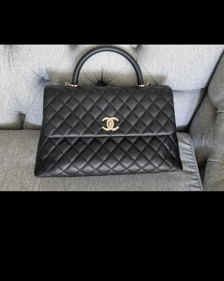 Chanel Coco handle Medium, Luxury, Bags & Wallets on Carousell