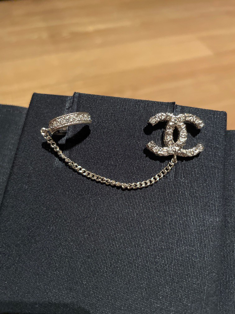 Chanel Earrings single earrings with chain Luxury Accessories on
