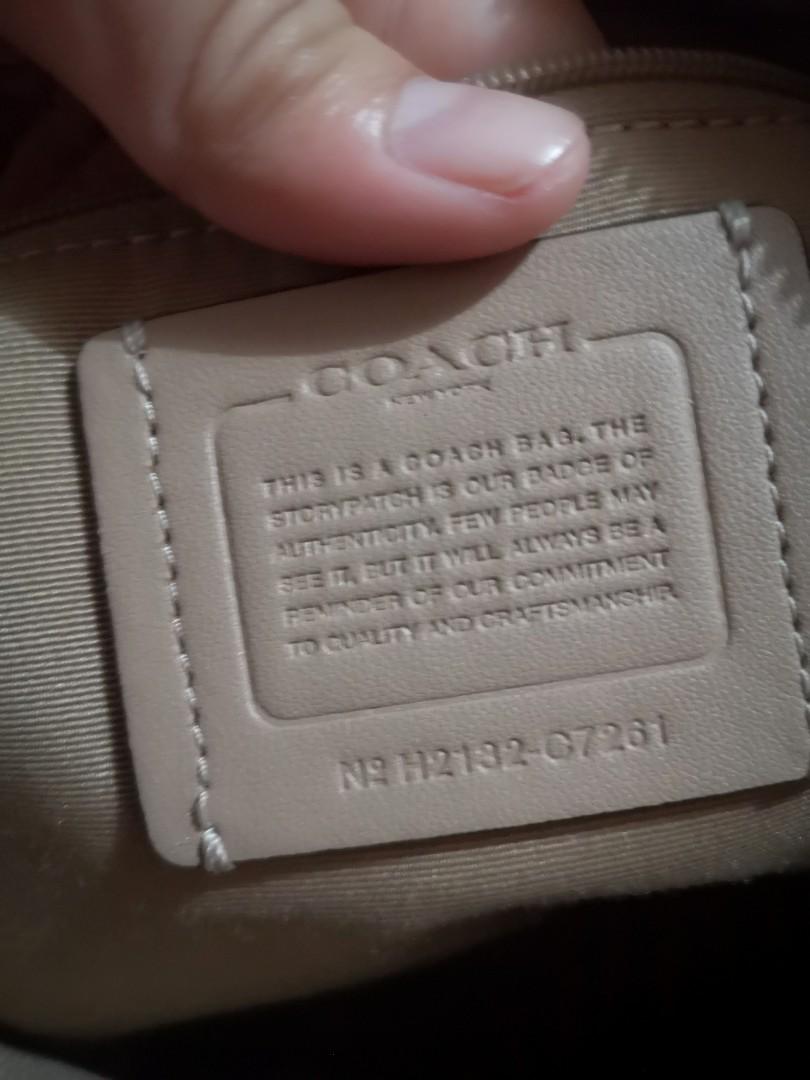 Coach bag serial best sale number