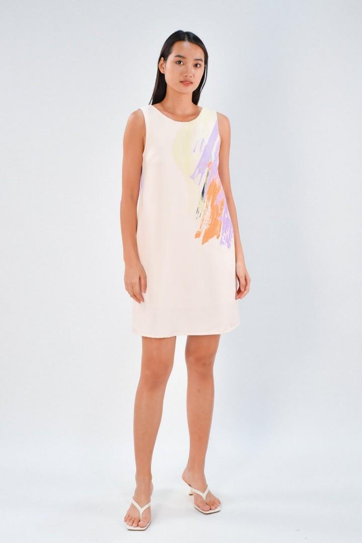 Cream shift dress, Women's Fashion, Dresses & Sets, Dresses on Carousell