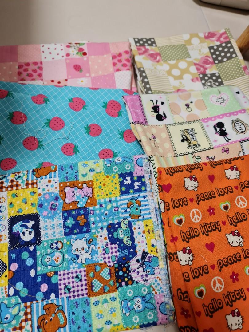 Destash Japanese fabrics, Hobbies & Toys, Stationery & Craft, Handmade