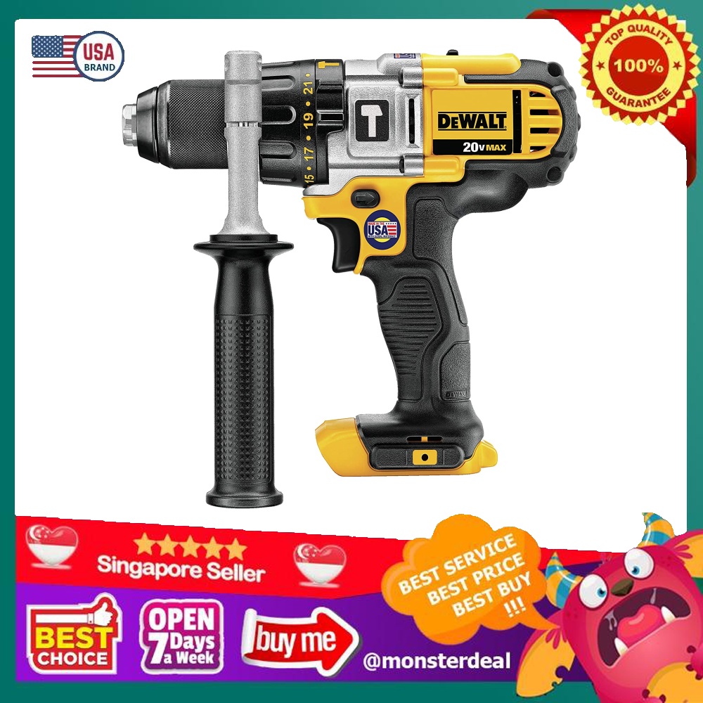DEWALT 20V MAX* Hammer Drill, 1/2Inch, Tool Only (DCD985B), Everything