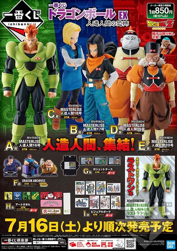 In Stock BANDAI Ichiban KUJI The Horror Of Androids ANDROID 16 17 18 19 20  Anime