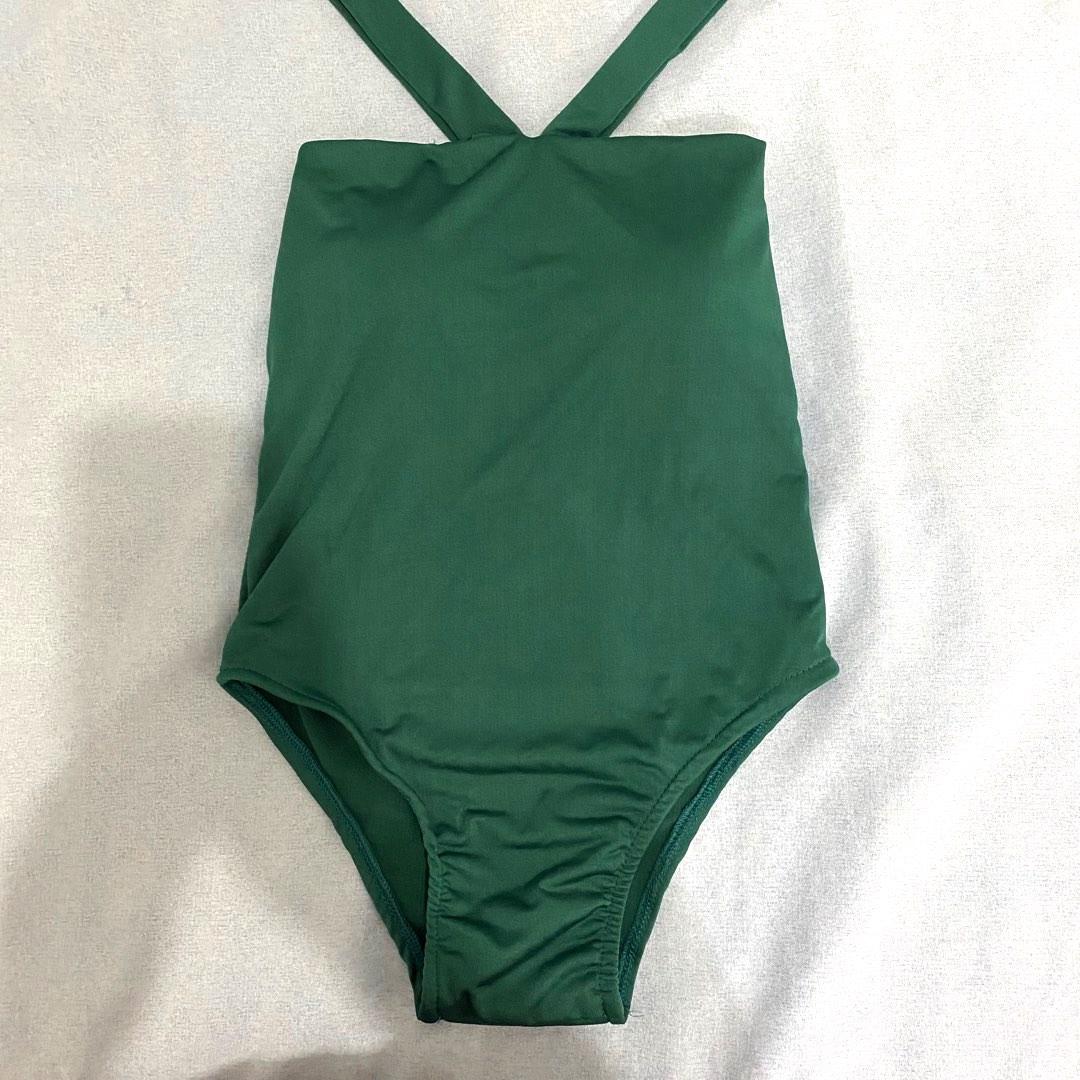 Emerald green one piece bikini, Women's Fashion, Swimwear, Bikinis