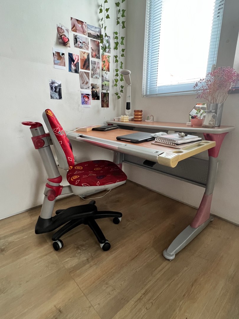 Ergonomic Study Table and chair, Furniture & Home Living, Furniture