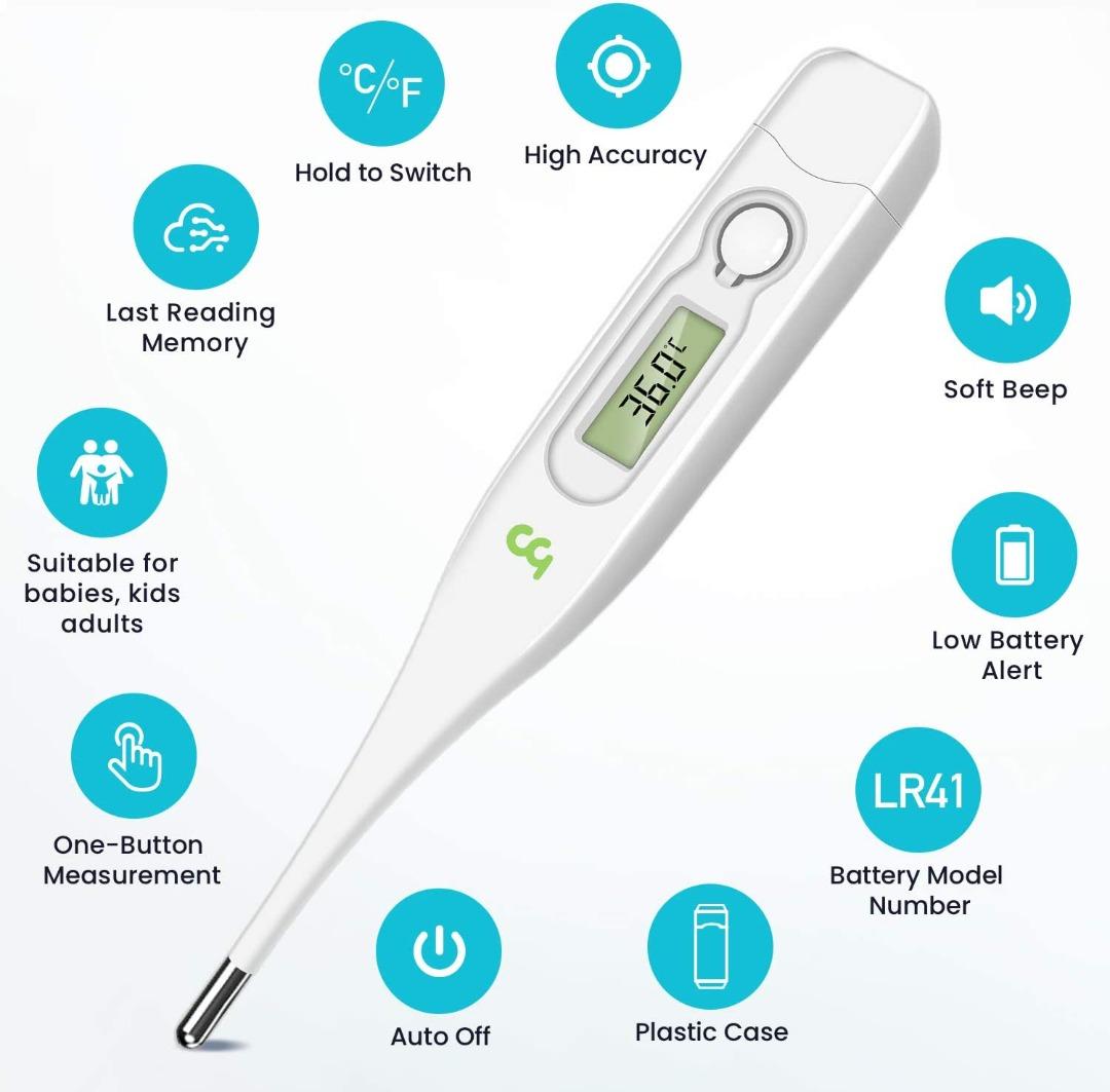 Femometer Digital Oral Thermometer, Body Temperature Thermometers
