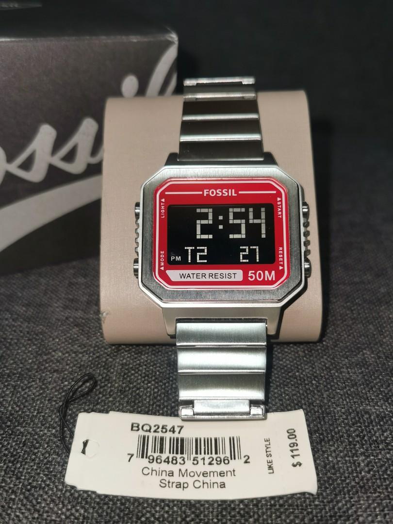 Fossil slater digital watch cheap