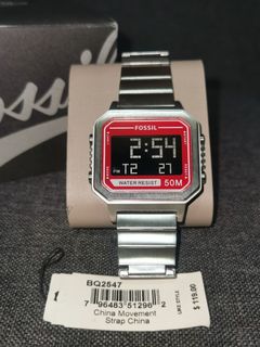 Slater digital smoke stainless steel watch deals