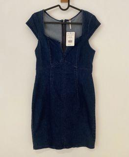 Free people Jean dress brand new with tags