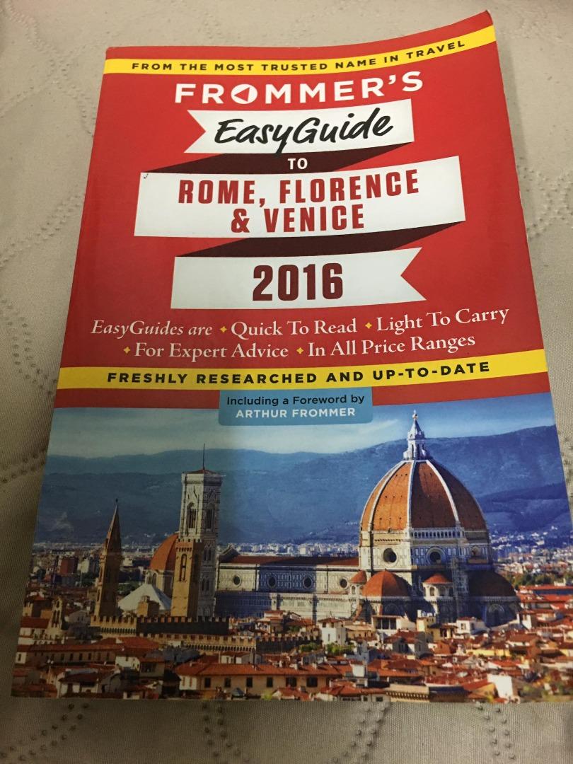 Frommer's EasyGuide to Rome, Florence & Venice (with map) (Category: Storybooks) located in Taguig. Submitted by Negosyokoto (Listing ID 1186245491, Image 1). Description: - Quick to read, light to carry travel guide to Rome, Florence and Venice - With map inside.