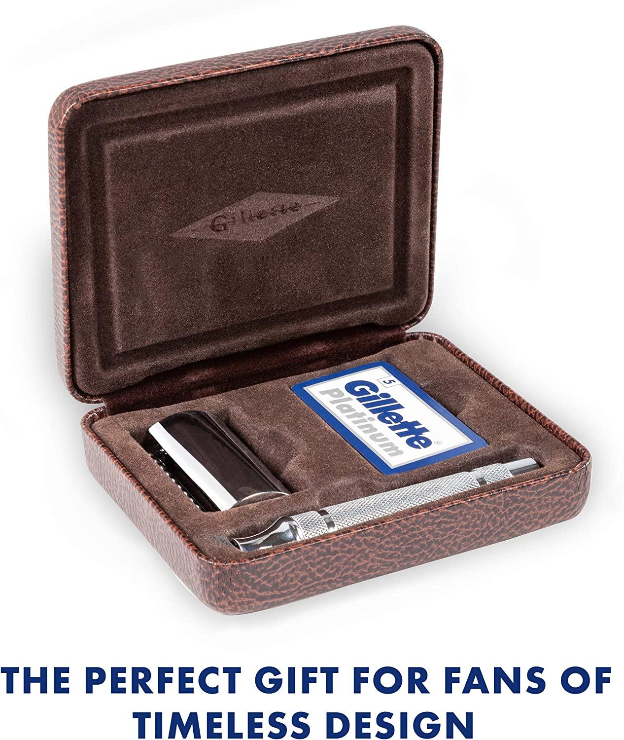 Gillette Heritage Safety Razor Kit includes Double Edge Safety Razor ...
