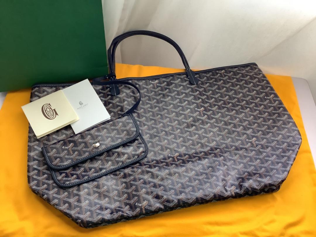 GOYARD ST LOUIS GM BLACK TAN SHOULDER BAG, Luxury, Bags & Wallets on  Carousell