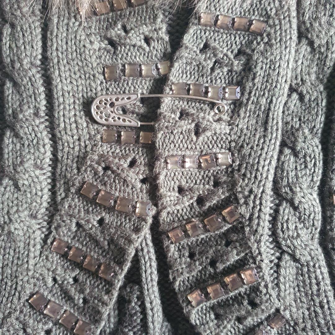 Grey Knitted Jacket, Women's Fashion, Coats, Jackets and Outerwear on
