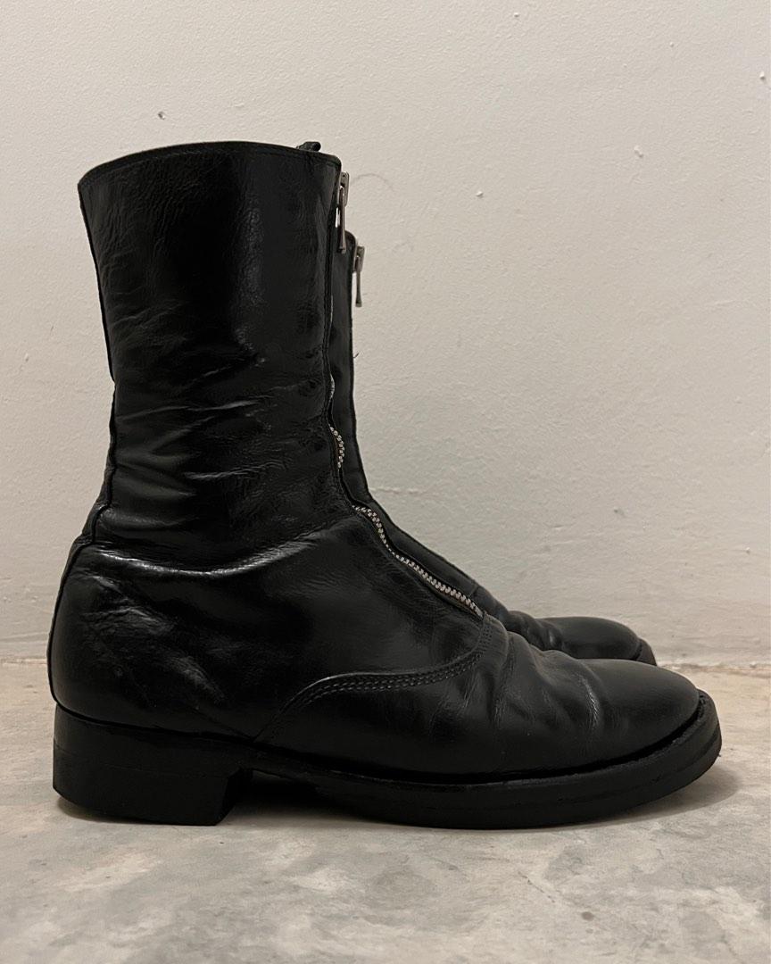 Front zip best sale boots mens