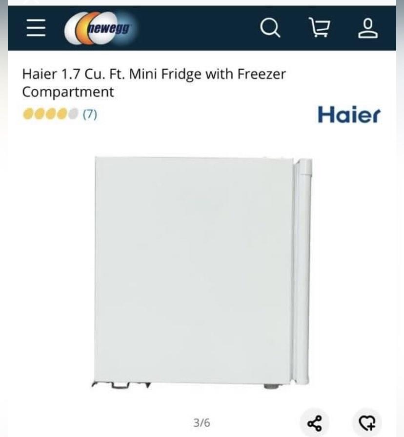 Haier Mini Fridge 1.7cuft, TV & Home Appliances, Other Home Appliances