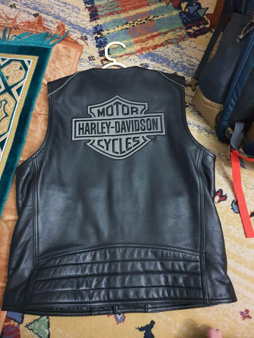 Harley davidson men's vest, Men's Fashion, Coats, Jackets and Outerwear
