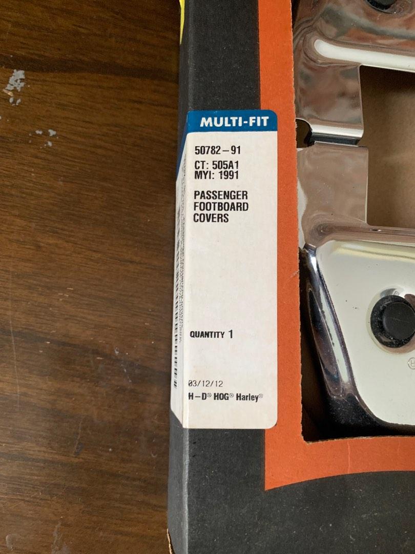 HarleyDavidson Passenger Footboard Covers, Chrome, Barang Mewah