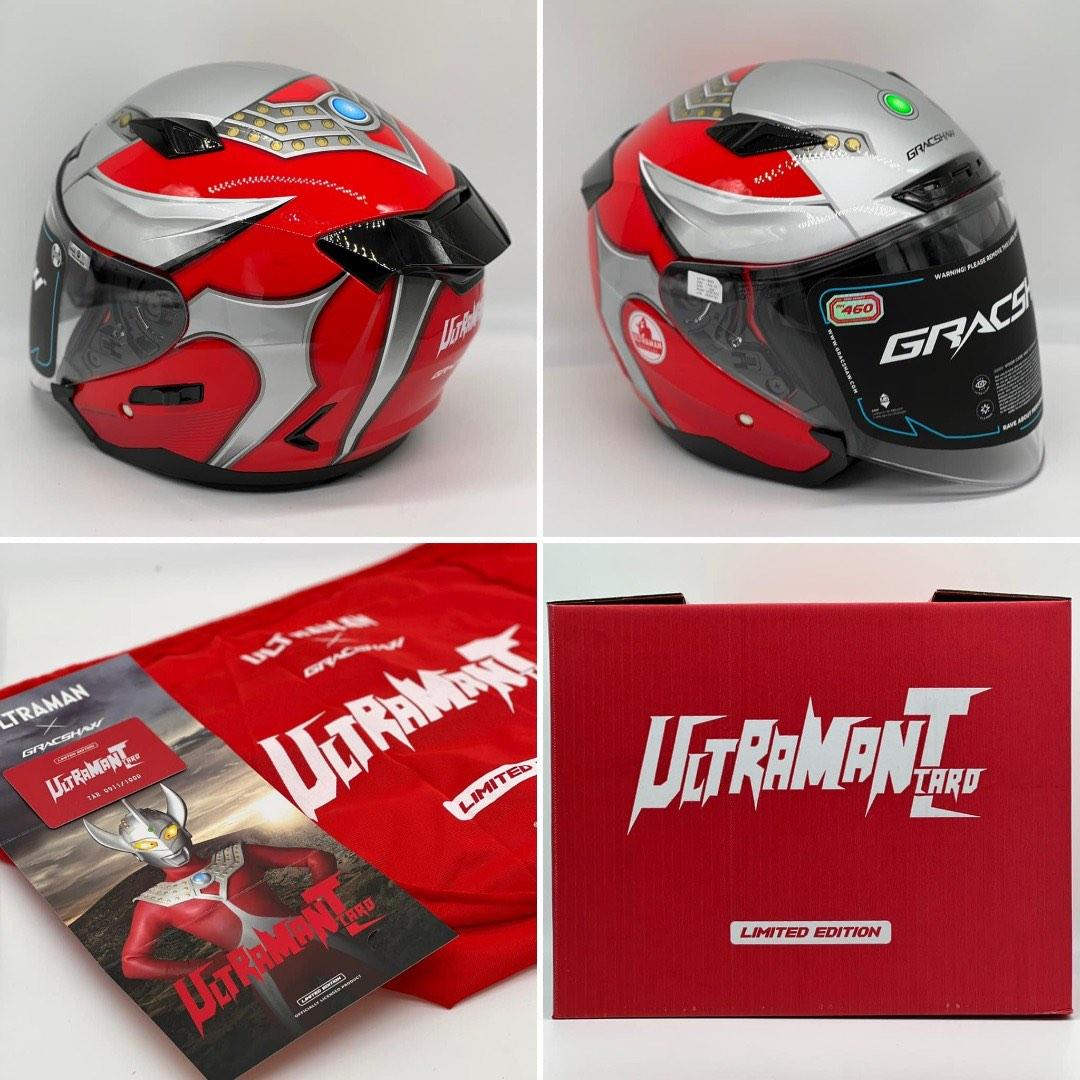 Helmet Gracshaw Ultraman LIMITED EDITION, Motorcycles, Motorcycle