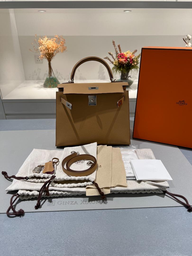 Hermès Kelly To Go Epsom Chai / Mauve Sylvestre