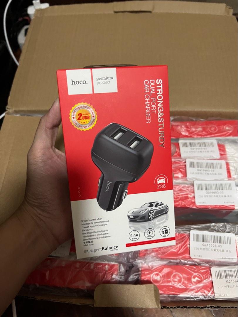HOCO 2 Port Car Hub Charger (Category: Chargers & Cables) located in Manila. Submitted by razelysonn (Listing ID 1186144035, Image 1). Description: pm.
