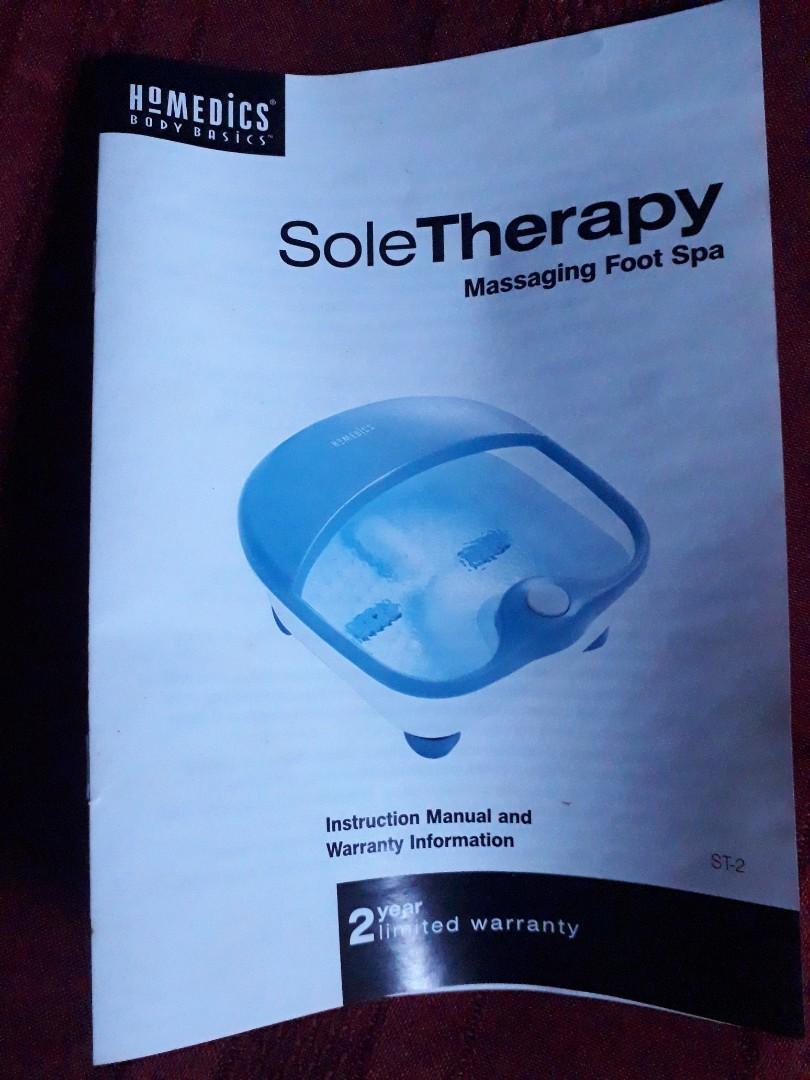 Homedics Sole Therapy Massaging Foot Spa, Beauty & Personal Care, Foot