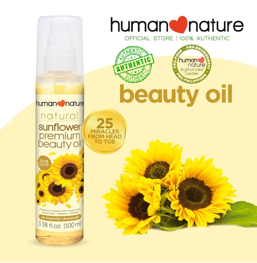 Human Nature Sunflower Beauty Oil Natural (25 Beauty Miracles from Head