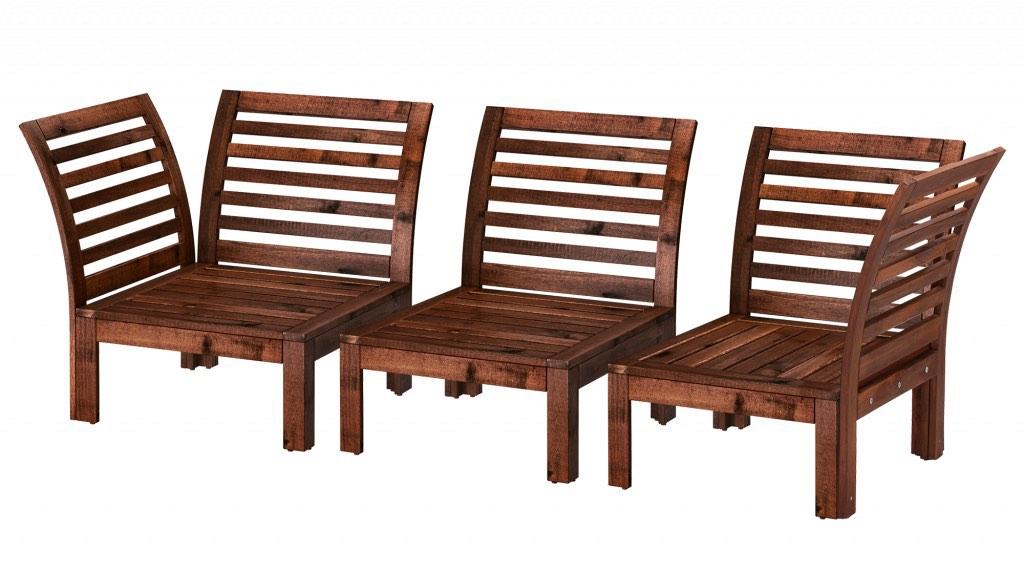 Ikea applaro outdoor sofa 3seater without arms, 傢俬＆家居, 傢俬, 梳化 Carousell