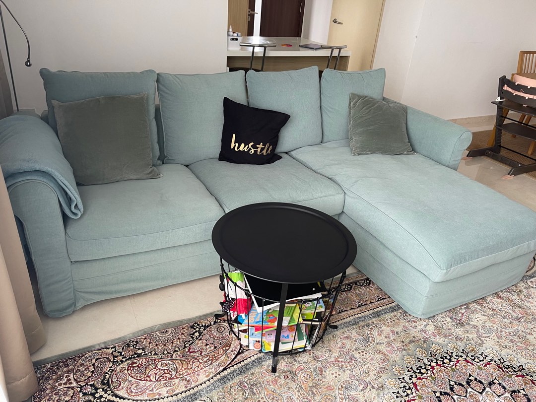 IKEA Gronlid 3seat sofa with chaise longue, Furniture & Home Living