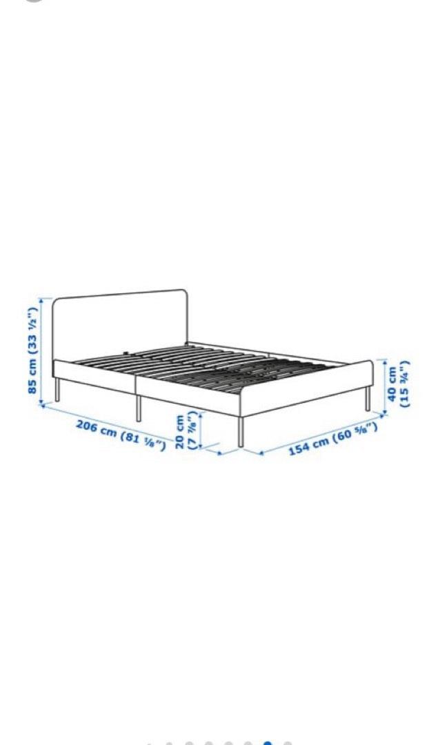 IKEA queen size bed frame, Furniture & Home Living, Furniture, Bed