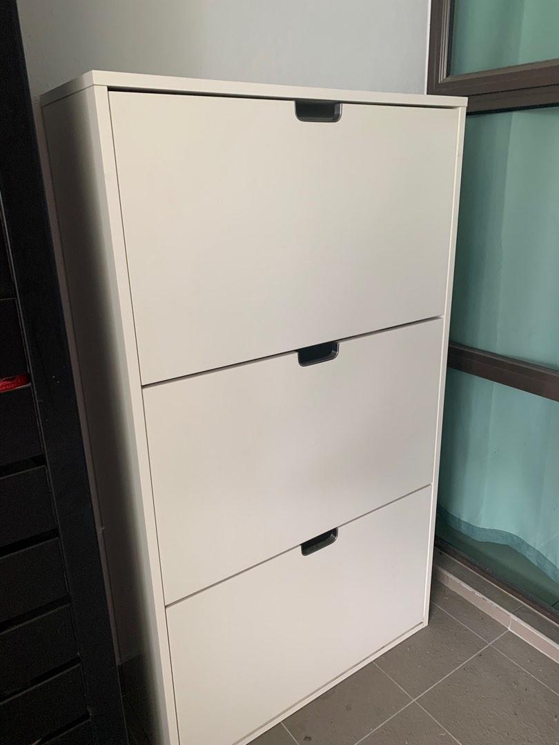 Ikea STALL shoe with 3 compartment, Furniture & Home Living