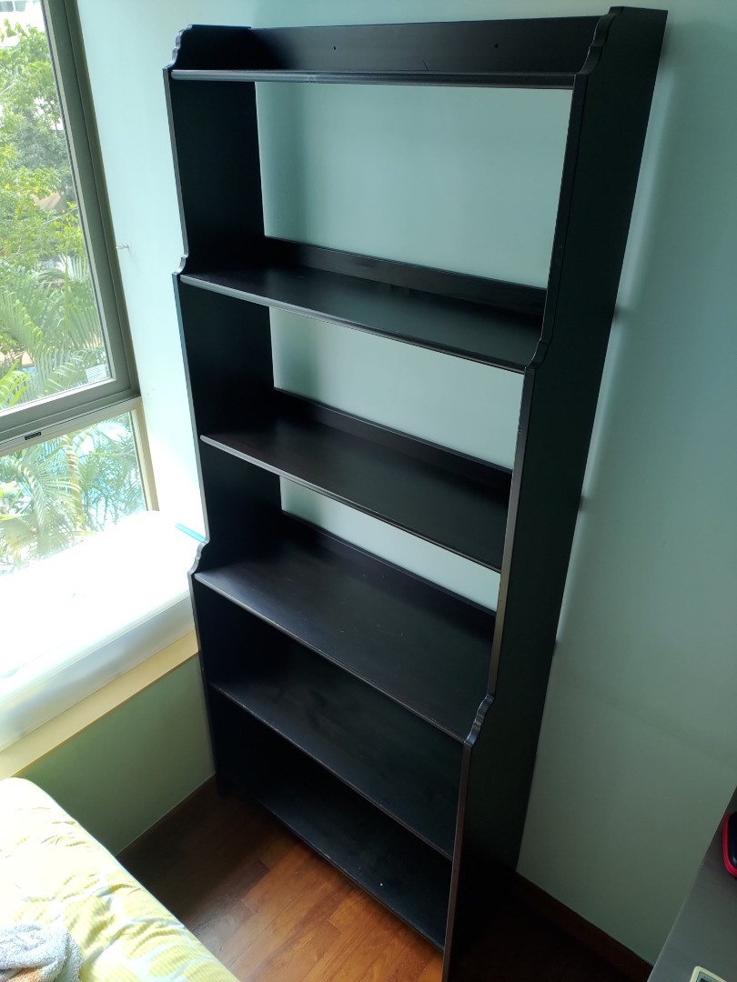IKEA wooden bookshelf, Furniture & Home Living, Furniture, Shelves